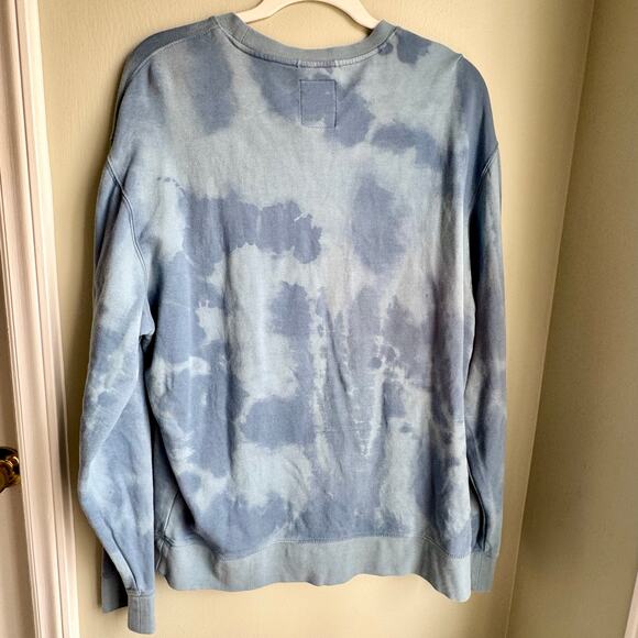 Stance XL Blue Tie Dye Sweatshirt Butterblend Sz XL Crewneck - Picture 4 of 4